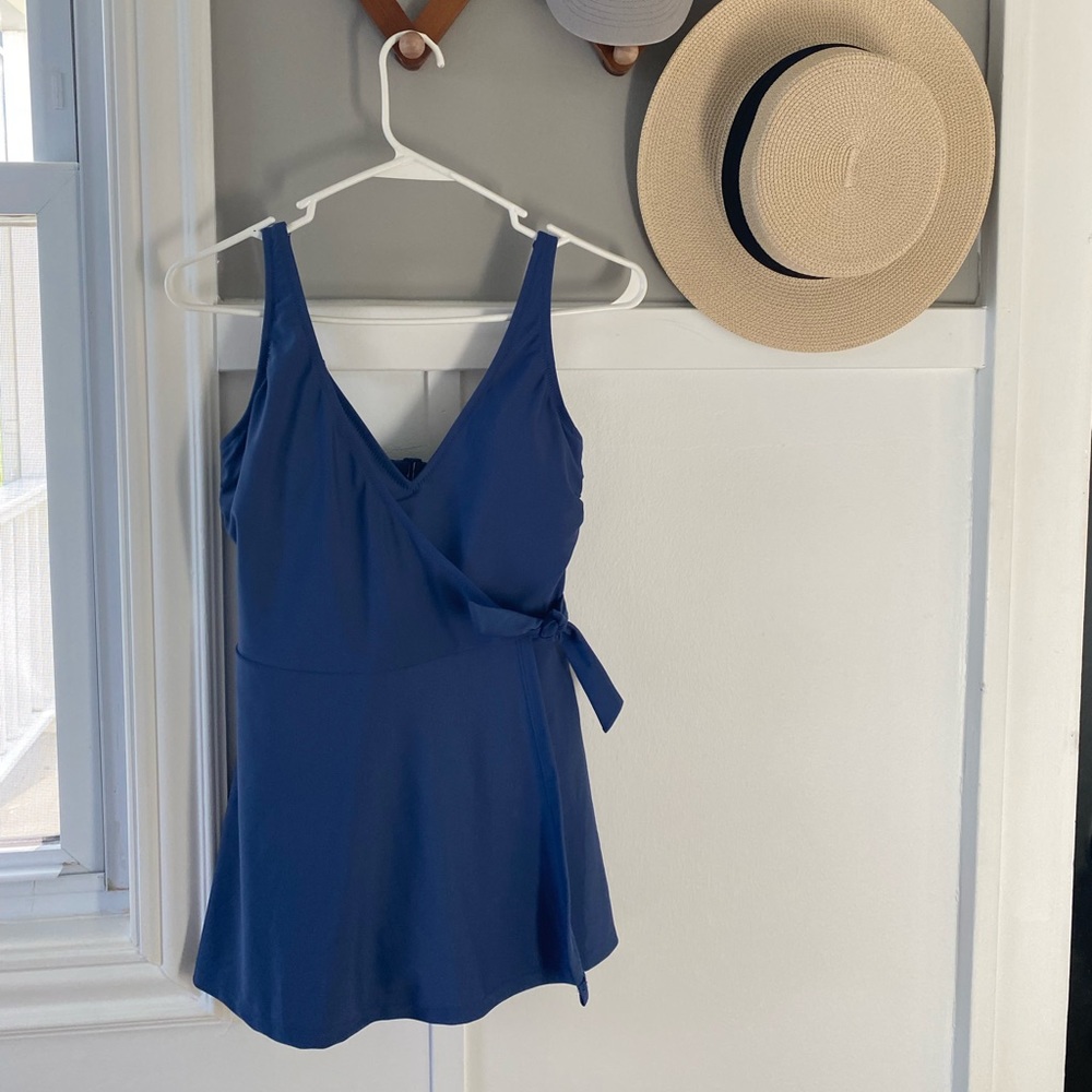 Old navy swim blue swim dress size small